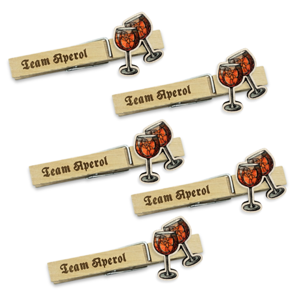 5er Set Team Aperol Glubbal – Für Aperol-Fans
